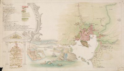 La carte est publiée en dessin à la main (1784) et montre Christiania - P. Stockfleth